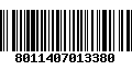 Código de Barras 8011407013380