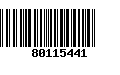 Código de Barras 80115441