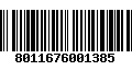 Código de Barras 8011676001385