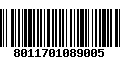 Código de Barras 8011701089005