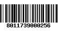 Código de Barras 8011739000256