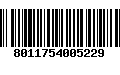 Código de Barras 8011754005229