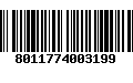 Código de Barras 8011774003199