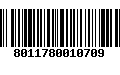 Código de Barras 8011780010709