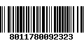 Código de Barras 8011780092323