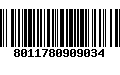 Código de Barras 8011780909034