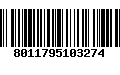 Código de Barras 8011795103274