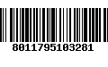 Código de Barras 8011795103281