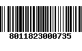 Código de Barras 8011823000735