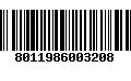 Código de Barras 8011986003208