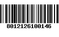 Código de Barras 8012126100146