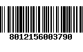 Código de Barras 8012156003790