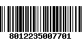 Código de Barras 8012235007701