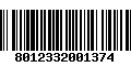 Código de Barras 8012332001374