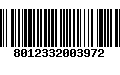 Código de Barras 8012332003972