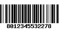 Código de Barras 8012345532278