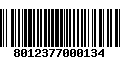 Código de Barras 8012377000134