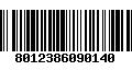 Código de Barras 8012386090140