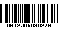 Código de Barras 8012386090270