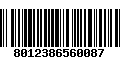 Código de Barras 8012386560087