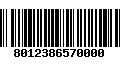 Código de Barras 8012386570000