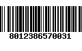 Código de Barras 8012386570031