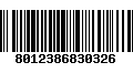 Código de Barras 8012386830326