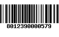 Código de Barras 8012390000579