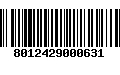 Código de Barras 8012429000631