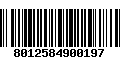 Código de Barras 8012584900197