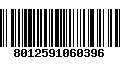 Código de Barras 8012591060396