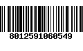 Código de Barras 8012591060549