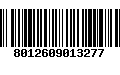 Código de Barras 8012609013277