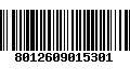 Código de Barras 8012609015301