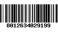 Código de Barras 8012634029199