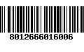 Código de Barras 8012666016006