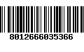 Código de Barras 8012666035366