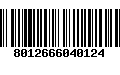 Código de Barras 8012666040124