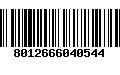 Código de Barras 8012666040544