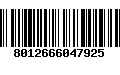 Código de Barras 8012666047925