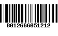 Código de Barras 8012666051212