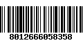 Código de Barras 8012666058358