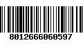 Código de Barras 8012666060597