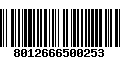 Código de Barras 8012666500253