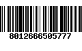 Código de Barras 8012666505777