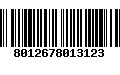 Código de Barras 8012678013123