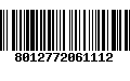 Código de Barras 8012772061112