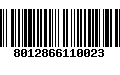 Código de Barras 8012866110023