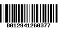 Código de Barras 8012941260377