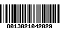 Código de Barras 8013021042029